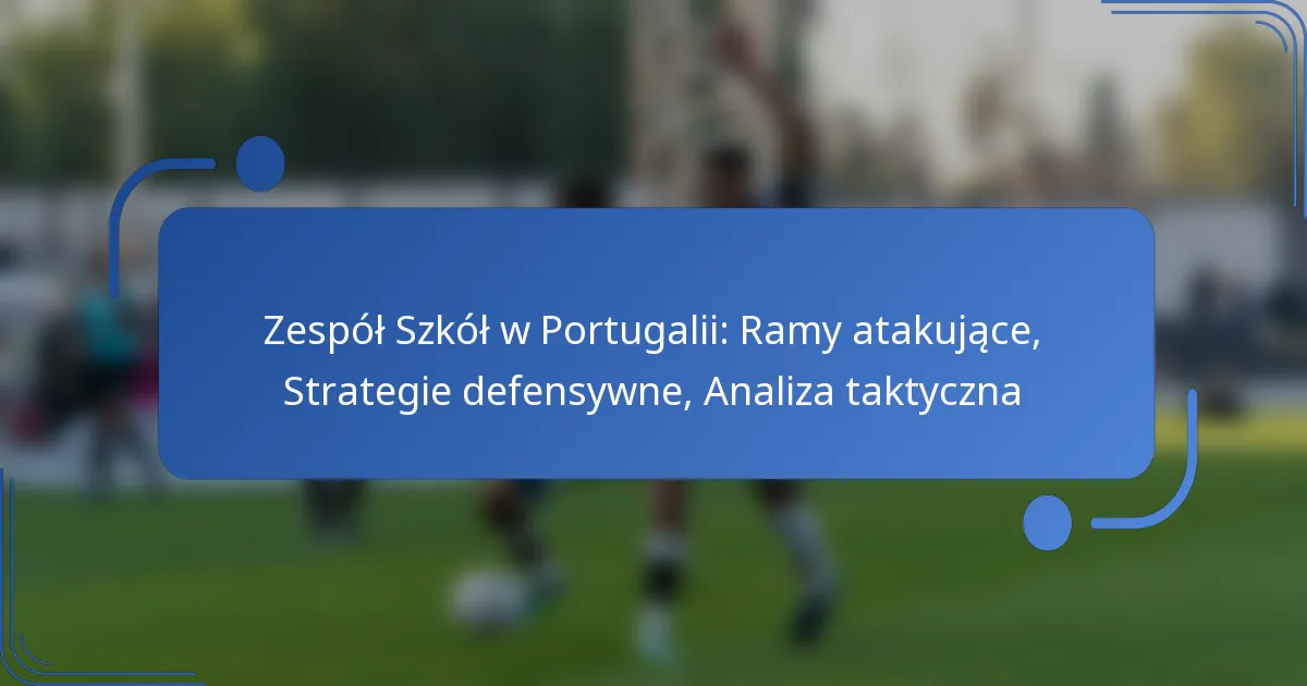 Zespół Szkół w Portugalii: Ramy atakujące, Strategie defensywne, Analiza taktyczna